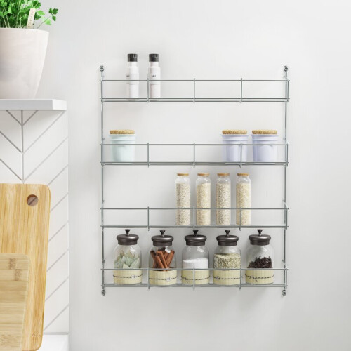 NEO 4 Tier Spice Rack For Kitchen Door Cupboard or Wall 1