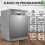 Dellonda 60cm Freestanding Dishwasher, 14 Place Settings, 8 Programs, LED Display, Silver - DH167 3