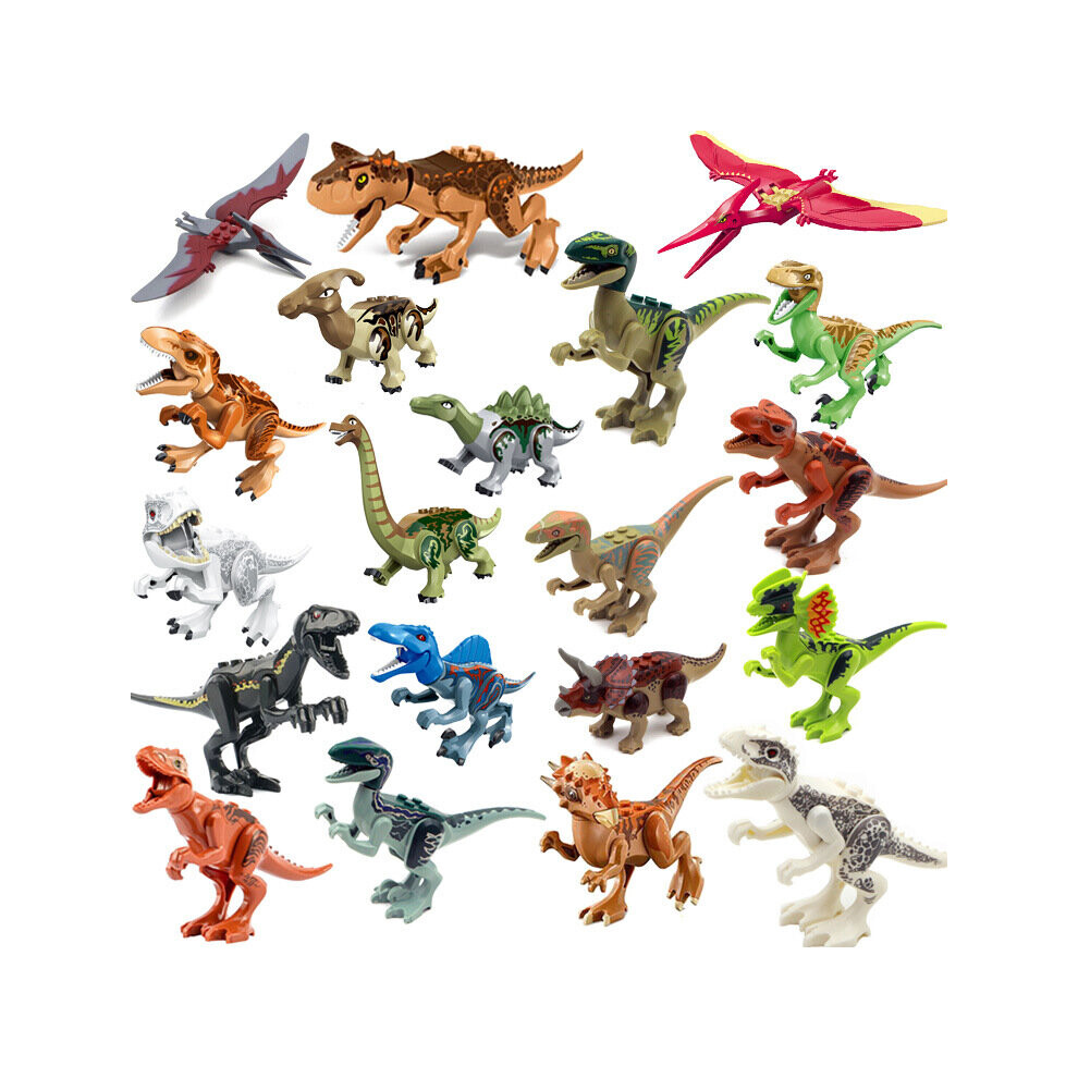 20pcs Fit Lego Jurassic Park World Tyrannosaurus Minifigures Kids Toys Gifts