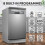 Dellonda Baridi 45cm Slimline Freestanding Dishwasher, 10 Place Settings, 8 Programs, LED Display, Silver - DH166 3