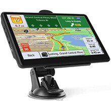 SAT NAV the Latest Map, 7 inch GPS Navigation for Car Lorry Truck with Voice Guidance and Speed Camera Warning, Lifetime Free Maps Update