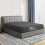 Imperial Rooms (King, Charcoal) Fitted Bed Sheets Poly Cotton Single Double King 1