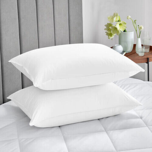 Imperial Rooms (Pillow Case Only, White) Fitted Bed Sheets Poly Cotton Single Double King