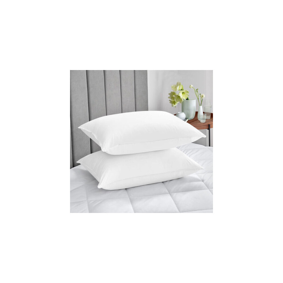 (Pillow Case Only, White) Fitted Bed Sheets Poly Cotton Single Double King