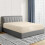 Imperial Rooms (Single, Cream) Fitted Bed Sheets Poly Cotton Single Double King 1