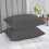Imperial Rooms (Pillow Case Only, Charcoal) Fitted Bed Sheets Poly Cotton Single Double King 1
