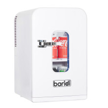 Baridi 15L Mini Fridge Cooler & Warmer, 12V/230V, Perfect for Cars, Bedrooms, Camping, White - DH94