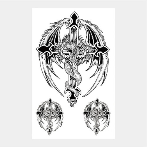 Tattoo stickers, temporary tattoos, set of 3 2