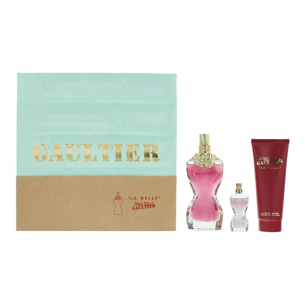 Jean Paul Gaultier La Belle Eau De Parfum 50ml, 6ml Mini + Body Lotion 75ml