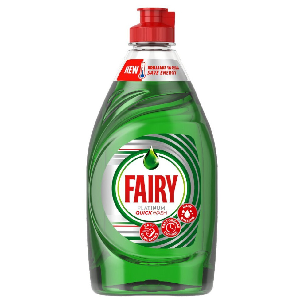 Fairy Platinum Quickwash Original Washing Up Liquid 320ml (Pack of 10)