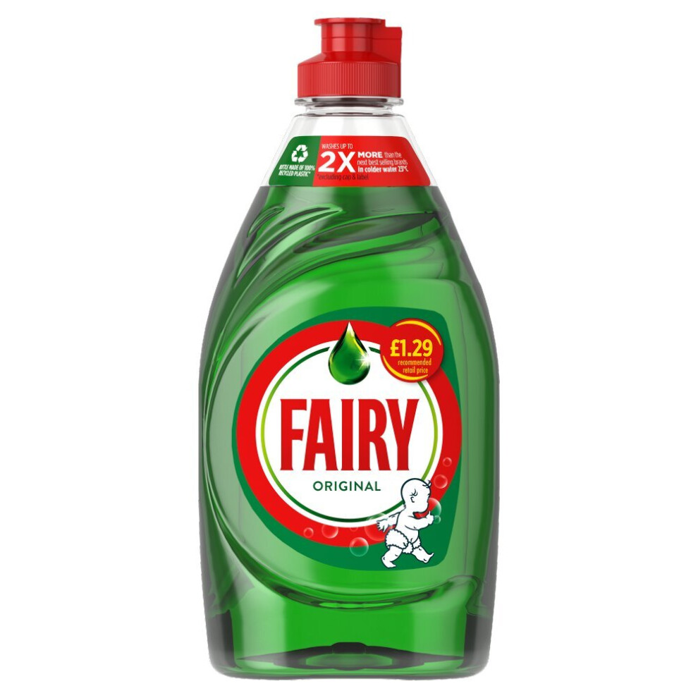 Fairy Original Washing Up Liquid Green with LiftAction320ml(Packof 10)