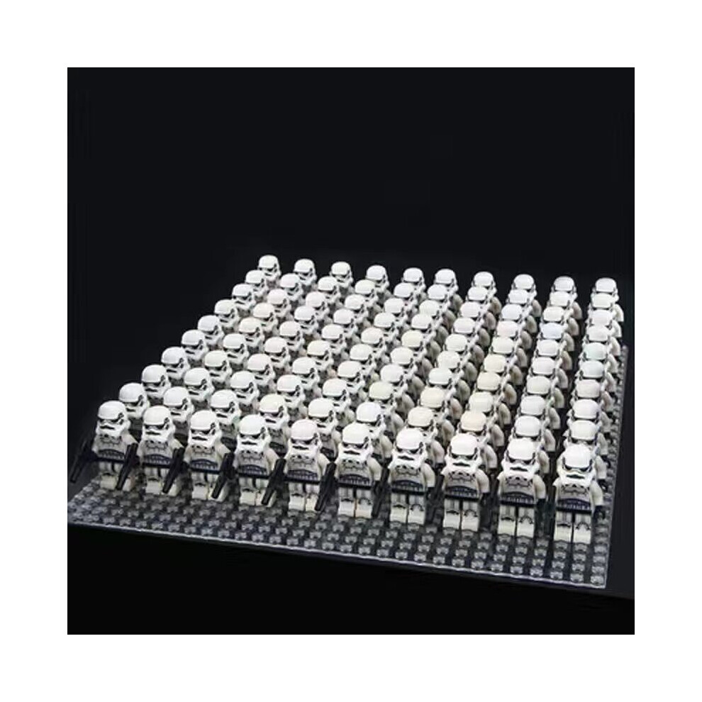 Bysion (100Pcs Sw630 Stormtrooper) 100Pcs Star Wars 501St Clone Stormtrooper Troopers Minifigures Kids Toy (Includes Base)