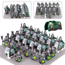 (Shieldman + Axeman + Warhorse) Lord of the Rings Rohan Royal Guards Soldiers Archers Cavalry Legion War Horse Figures Assembled Building Blocks Toys
