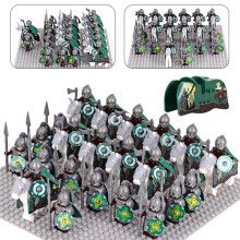 (Axeman + Lancer + Warhorse) Lord of the Rings Rohan Royal Guards Soldiers Archers Cavalry Legion War Horse Figures Assembled Building Blocks Toys