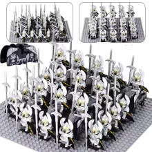(Bow and more guards + horses) Lord of the Rings Rohan Royal Guards Soldiers Archers Cavalry Legion War Horse Figures Assembled Building Blocks Toys
