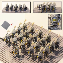 (Kingdom Reloaded Hero Knight) 21PCS of Medieval Ancient Legion Castle Minifigures Scene Battle Soldiers Knights Assembly Blocks Toys