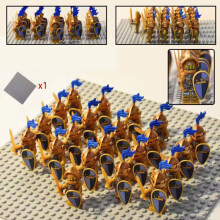 (Golden Reloaded Kingdom Knight) 21PCS of Medieval Ancient Legion Castle Minifigures Scene Battle Soldiers Knights Assembly Blocks Toys