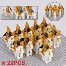 (The Cavalry of Noldor 5) Lord of the Rings" Army Noldor Elf Knight Building Block Man Armored Soldier Military Battlefield Combination Toys