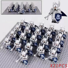 (Gondor Soldiers 4) Lord of the Rings Figures Soldier Dorian Ross Swan Knight Legion Figures Building Blocks Assembled Toys