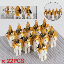 (The Cavalry of Noldor 3) Lord of the Rings" Army Noldor Elf Knight Building Block Man Armored Soldier Military Battlefield Combination Toys