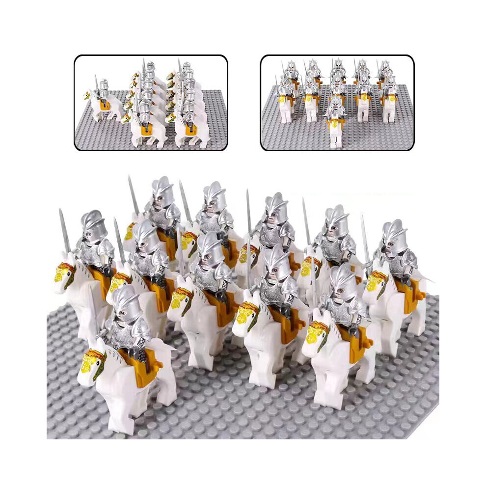 Photos - Construction Toy  21pcs Ring Royal Forest Army King Mithril Elf Guard Warrior Cavalry Building Block Doll Toys(Wang Mithril Elven Cavalry 1)