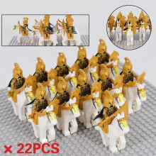 (The Cavalry of Noldor 8) Lord of the Rings" Army Noldor Elf Knight Building Block Man Armored Soldier Military Battlefield Combination Toys