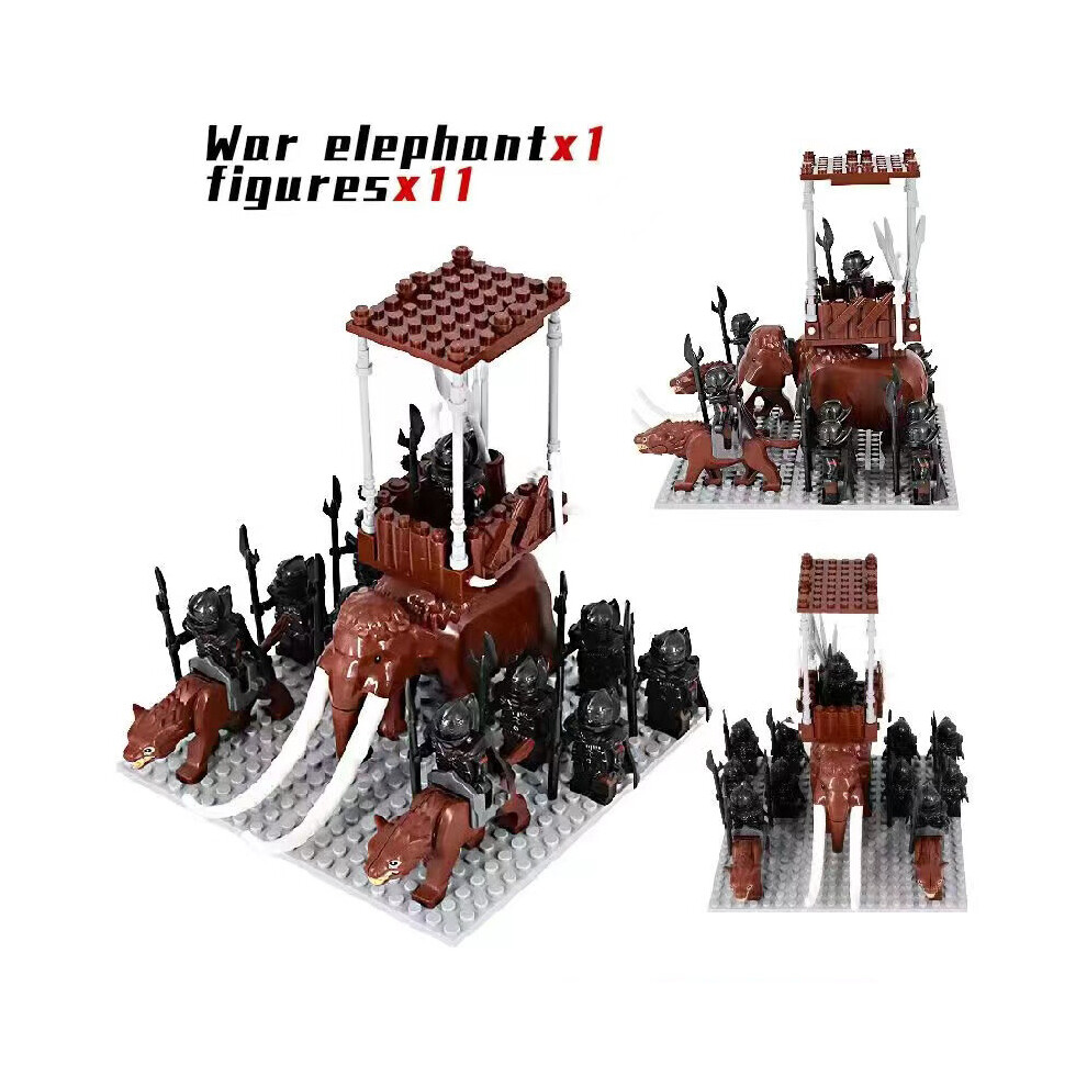 (Orc Mammoth Legion Set 13) Orc Mammoth Legion Elephant Legion Game of Thrones Assembly Lord of the Rings Miniature Toys