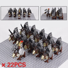 (Dwarf + Wild Boar 4) Lord of the Rings Army Dwarf Race Building Block Man Armor Military Battlefield Combination Toys