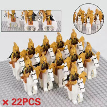 (The Cavalry of Noldor 7) Lord of the Rings" Army Noldor Elf Knight Building Block Man Armored Soldier Military Battlefield Combination Toys