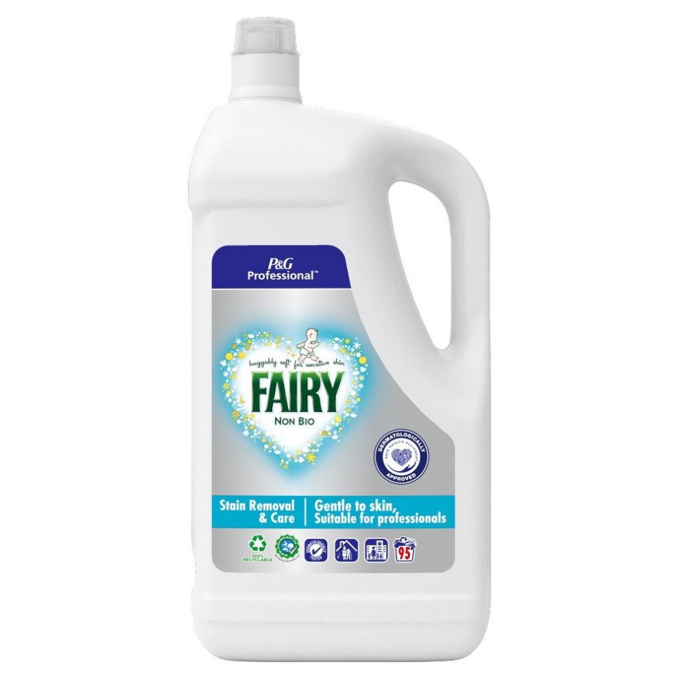 Fairy Professional Non-Bio Liquid Detergent 95 Washes 4.75L(Pack of 1)