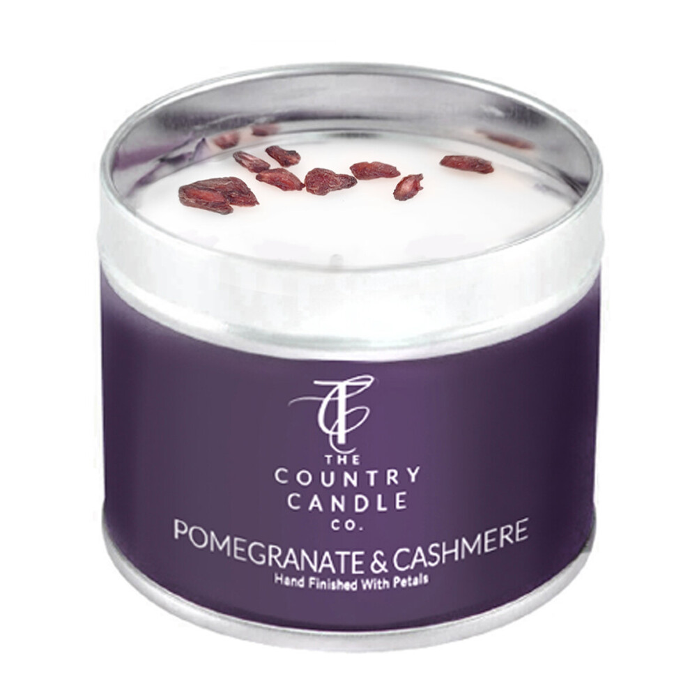 The Country Candle Company Pastels Candle in a Tin - Pomegranate & Cashmere