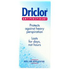 Driclor Antiperspirant Roll On Applicator, Protects Against Heavy Perspiration, 75 ml
