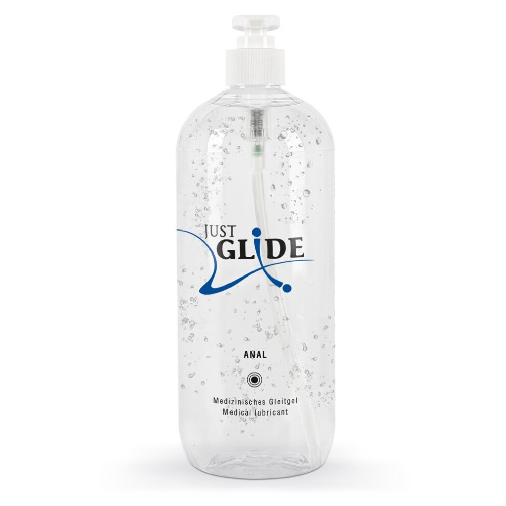 Just Glide Anal Water Based Lubricant | 1000 Ml | Odourless Vegan Sex Lube