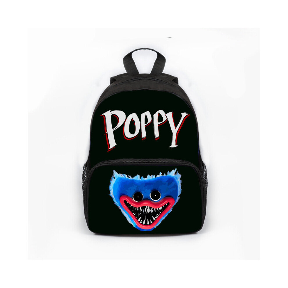 (Poppy) Huggy Wuggy Backpack Kids School Bag Travel Laptop Book Storage