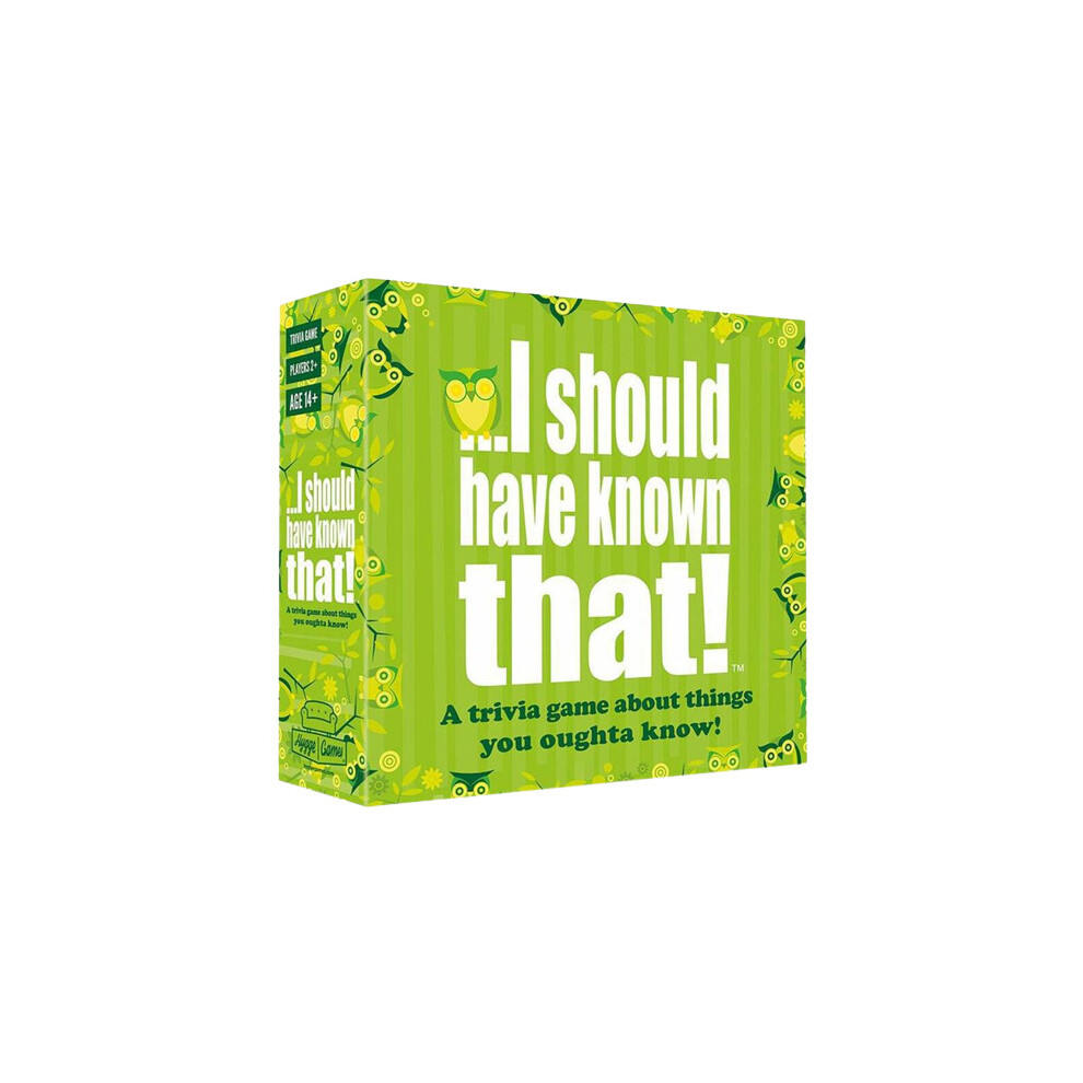 I Should Have Known That Trivia Premium Family Party Fun Pack Board Game  Cards