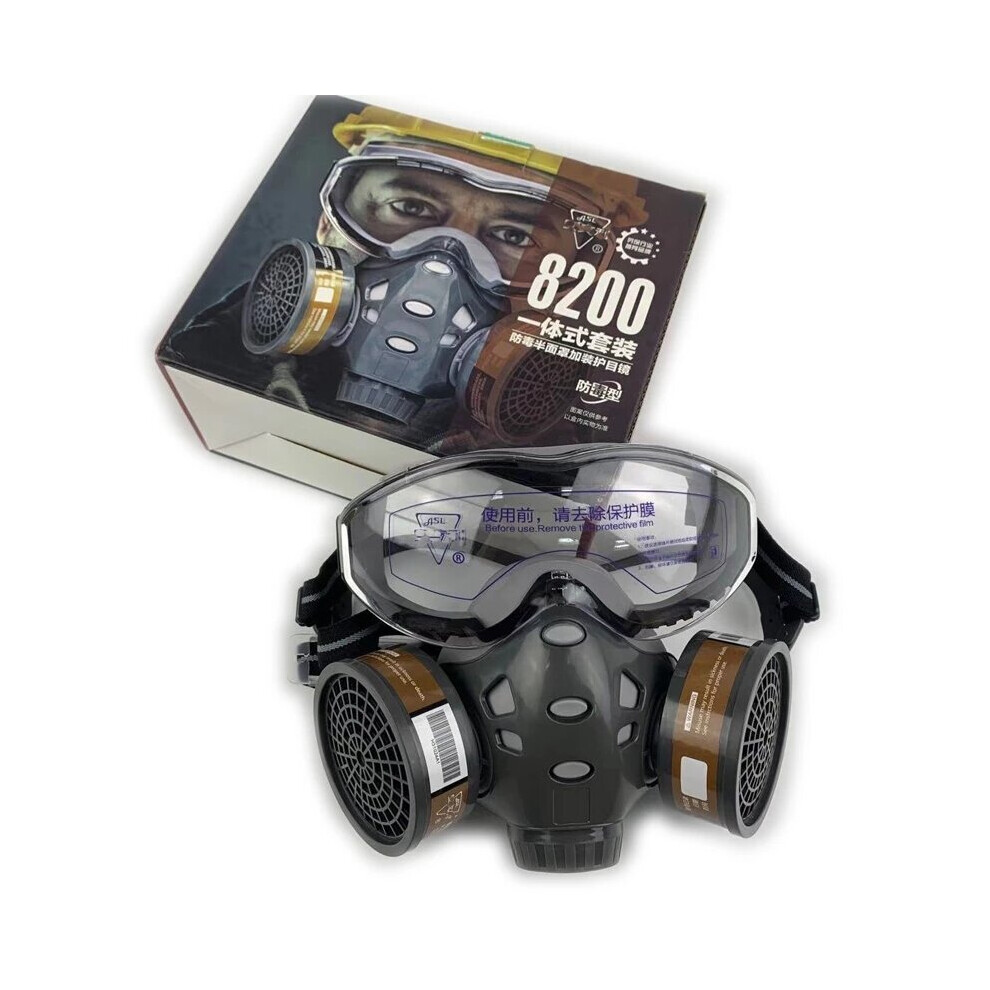 Respirator Gas Mask Filter Facepiece Mask Chemical Painting Spraying 9053273651357