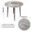 (Grey) Round Kitchen Dining Table No Chair Coffee Table 5