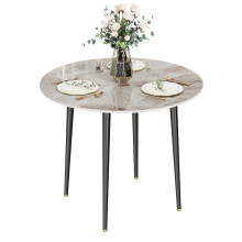 (Grey) Round Kitchen Dining Table No Chair Coffee Table