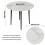 (White) Round Kitchen Dining Table No Chair Coffee Table 5
