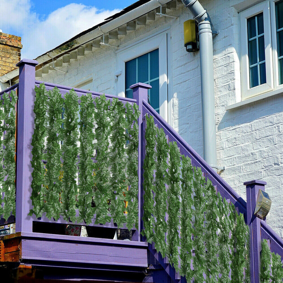 3m Artificial Hedge Fake Ivy Leaf Garden Fence Privacy Screening Roll Wall Panel