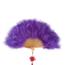 PLAYWELL MARTIAL ARTS KUNG FU PURPLE FEATHER FAN