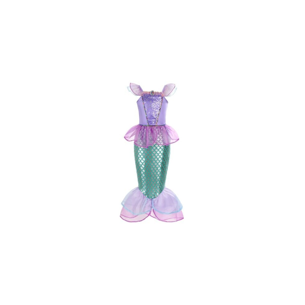 (F, (98)(Age 2-3 Years)) UK Girls Mermaid Ariel Princess Dress Cosplay Child Fairytale Fancy Party Outfit