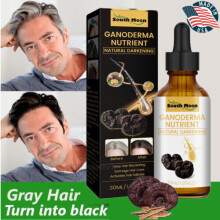 Anti-Greying Hair Serum, Reverse Grey Hair Darkening Follicle Care Serum~