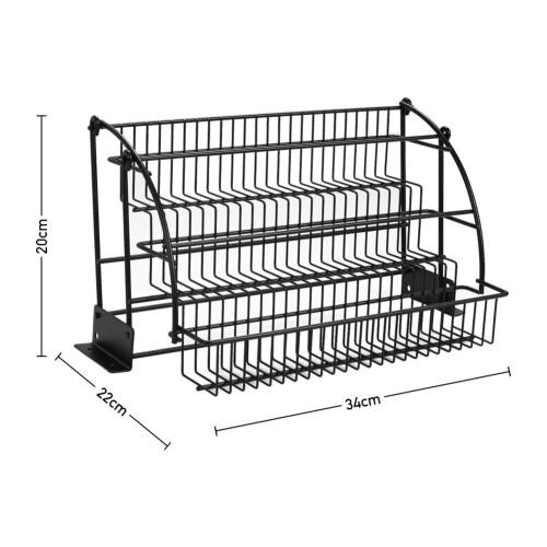 Living And Home 3 Tier Pull Down Spice Rack Organizer for Cabinet 2