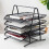 Living And Home Metal Mesh A4 File Holder Document Tray Rack Desk Organiser 2