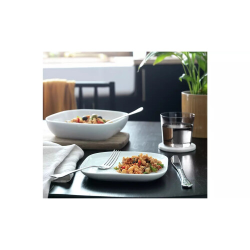 Riko Square 4 Piece Side Plate - White Light Bites Or Crisp 1