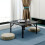 Living And Home (Black) Square 70cm Wooden Folding Coffee Table 2