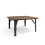 Living And Home (Brown) Square 70cm Wooden Folding Coffee Table 4