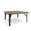 Living And Home (Brown) Square 80cm Wooden Folding Coffee Table 4