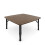 Living And Home (Brown) Square 80cm Wooden Folding Coffee Table 5
